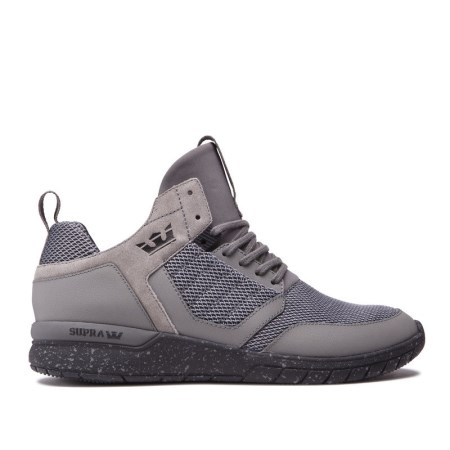 Supra Method Womens High Tops Shoes Grey UK 09PQZ